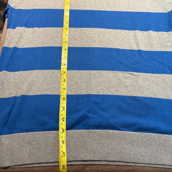 Vans Off the Wall Mens Large Blue/Grey/Charcoal Striped Sweater (SKU: 35M) - Picture 5 of 8